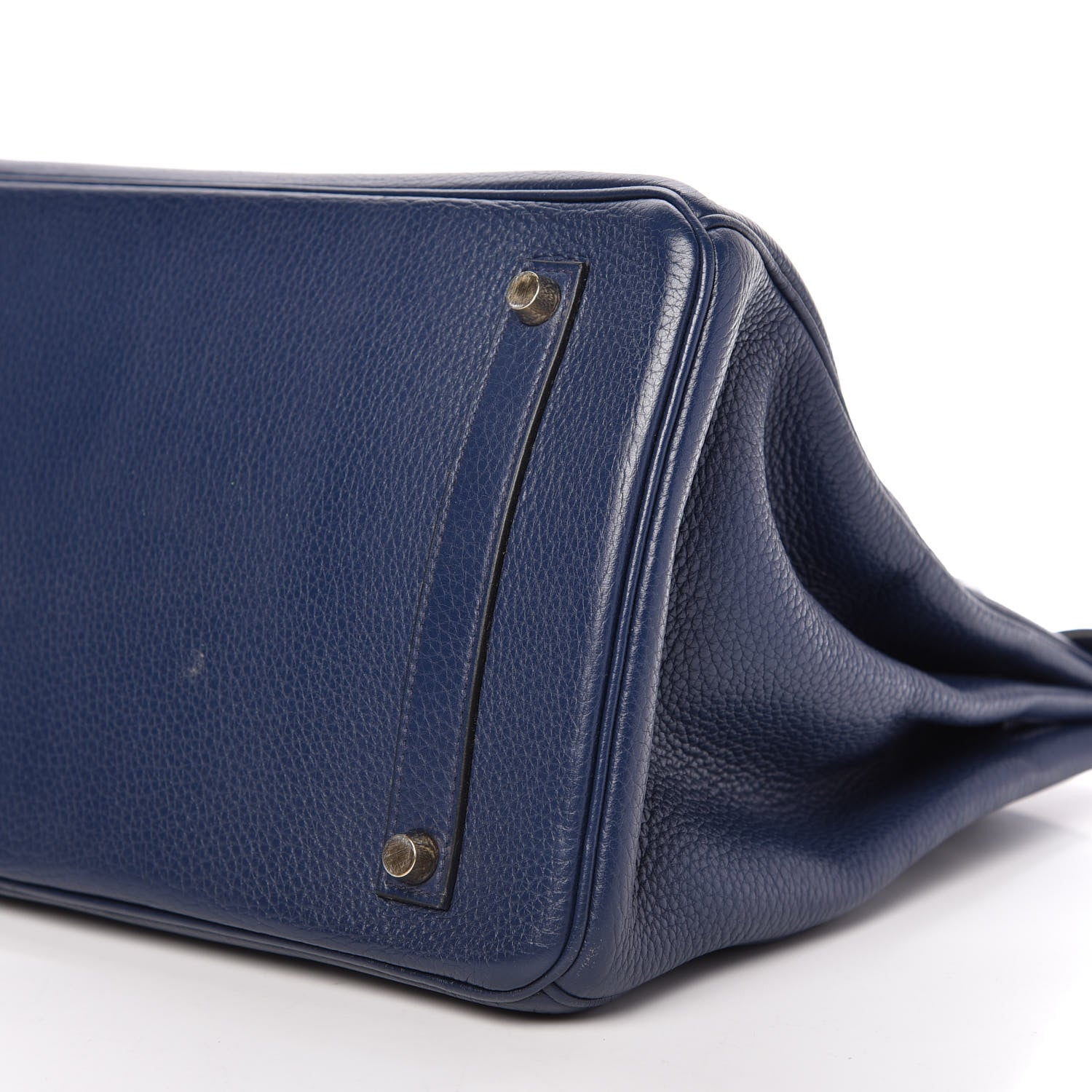 Hermes Taurillon Clemence Birkin 35 Bleu Saphir 7 of 9