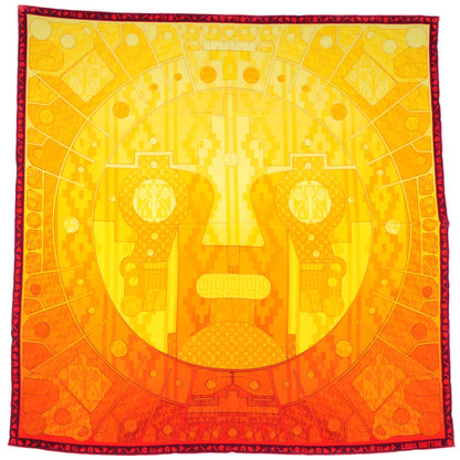 Louis Vuitton Silk Sun Giant Square Scarf 2 of 4