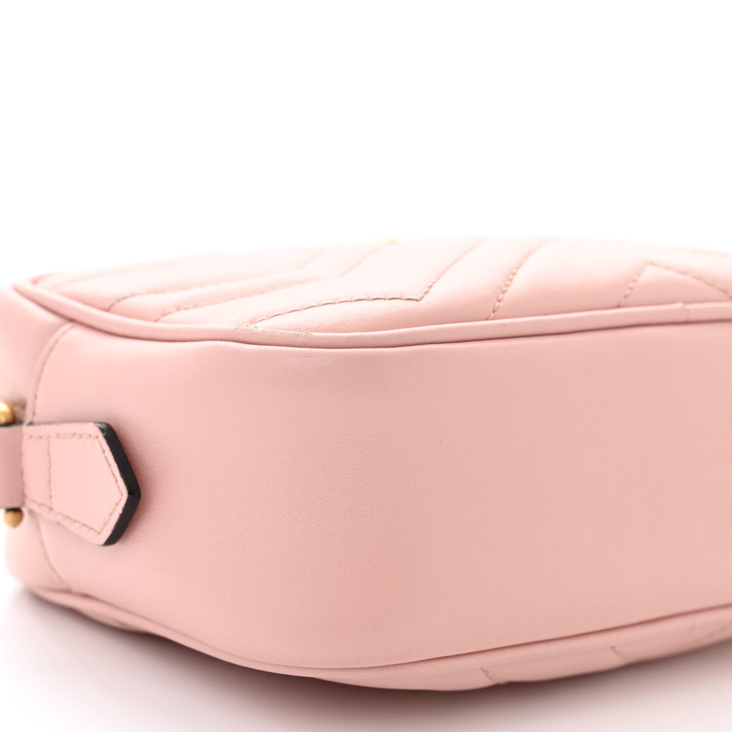 Gucci Calfskin Matelasse Mini GG Marmont Chain Shoulder Bag Perfect Pink 9 of 17