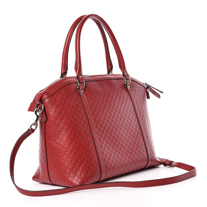 Gucci Soft Microguccissima Dome Satchel Red 3 of 10