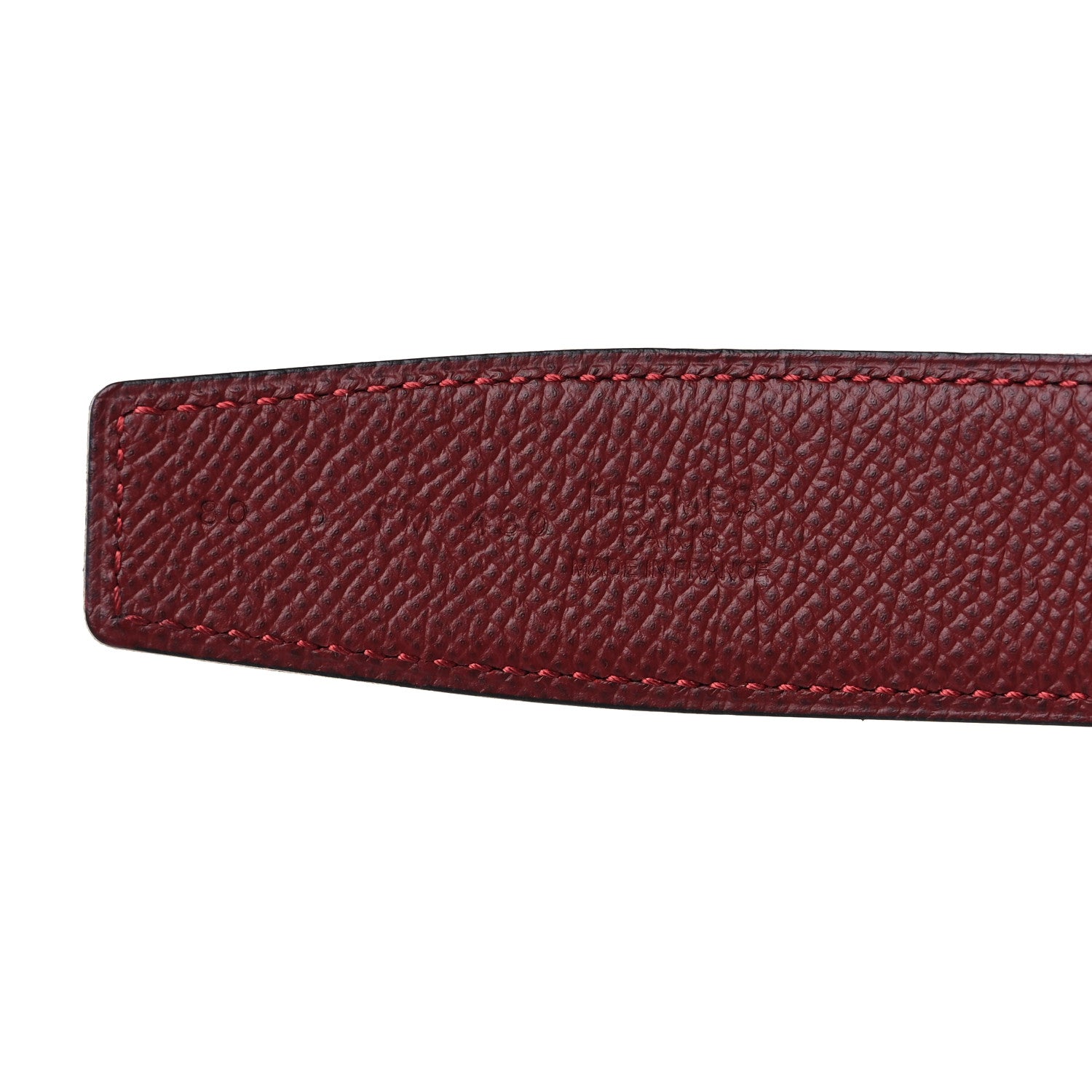 Hermes Epsom 32mm Belt Strap 80 32 Black Rouge Grenat 3 of 5