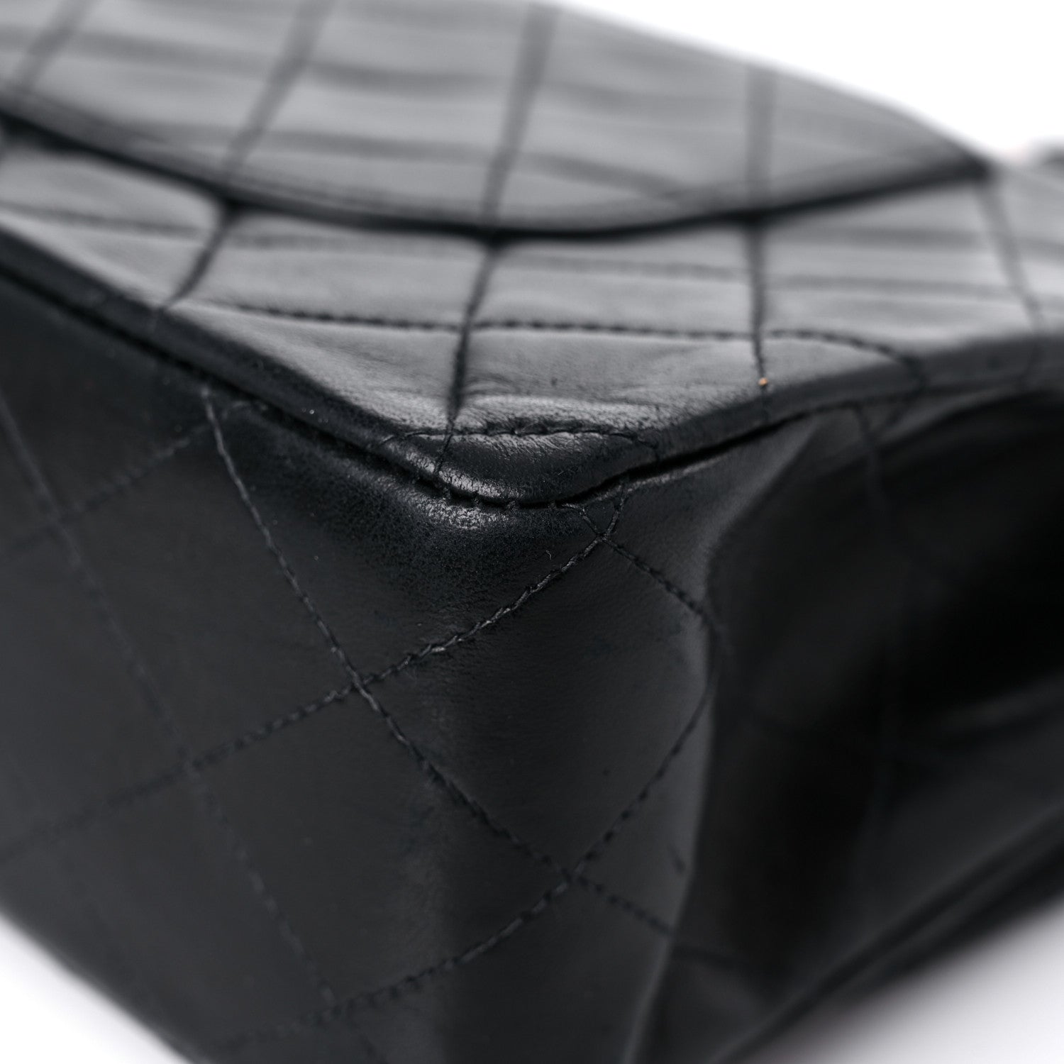 Chanel Lambskin Quilted Medium Double Flap Black 11 of 23