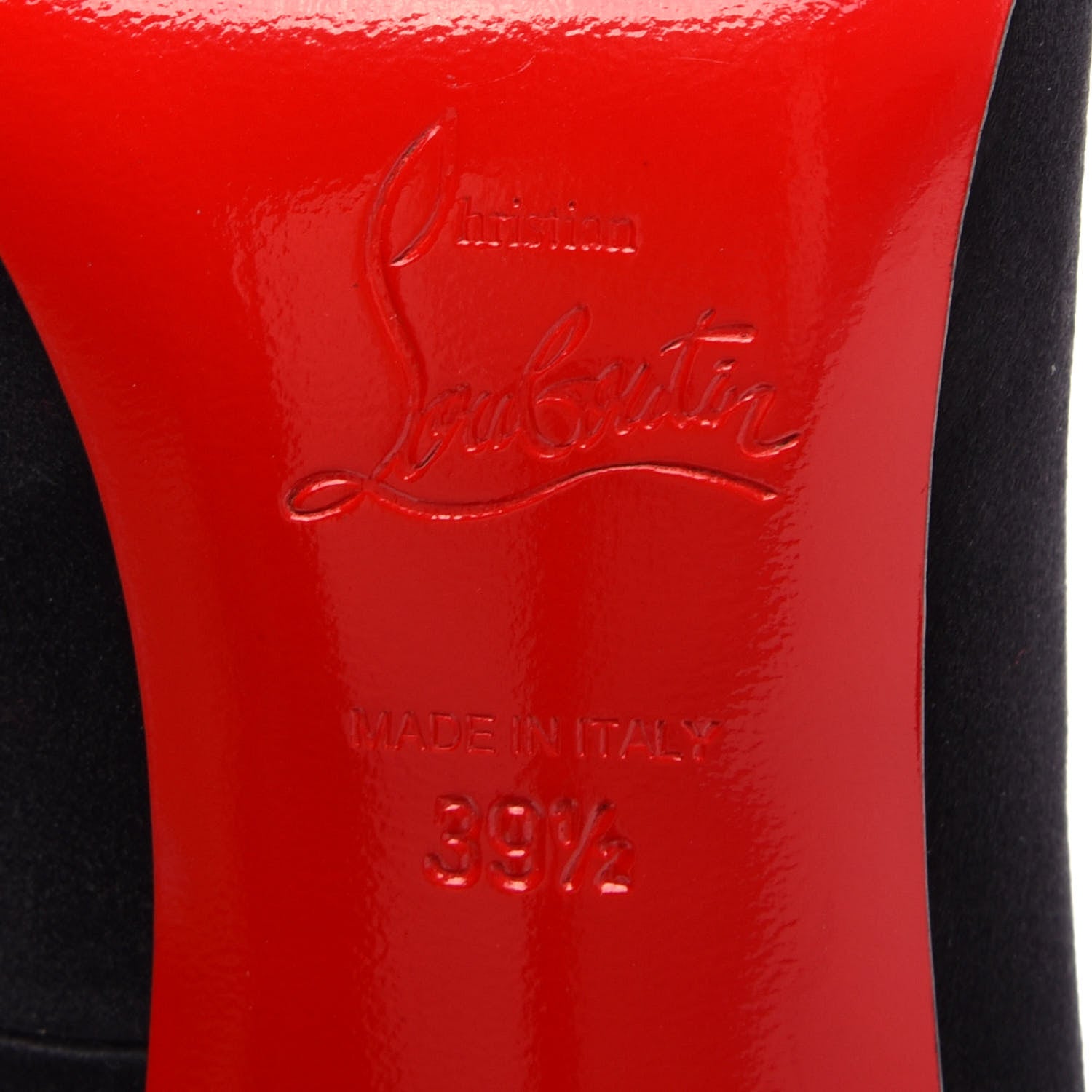 Christian Louboutin Satin Decollete 554 100 Pumps 39.5 Black 9 of 11