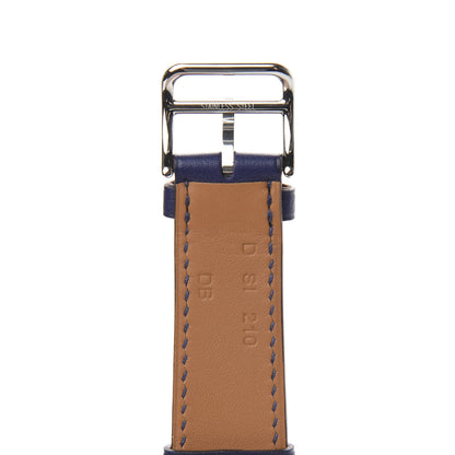 Hermes Swift Cavalleria Print 40mm Apple Watch Double Tour Strap Encre Beton 4 of 5