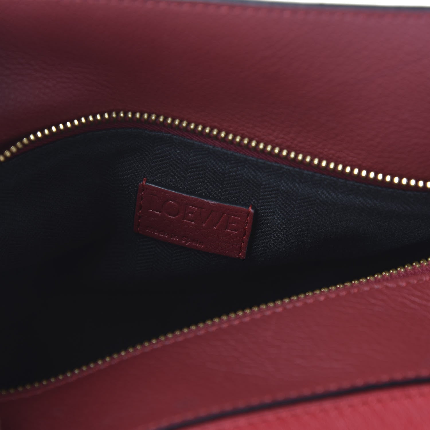 Loewe Calfskin Colorblock Medium Puzzle Bag Red 12 of 13