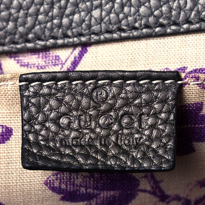 Gucci Calfskin Mini GG Marmont Top Handle Bag Pewter 5 of 12