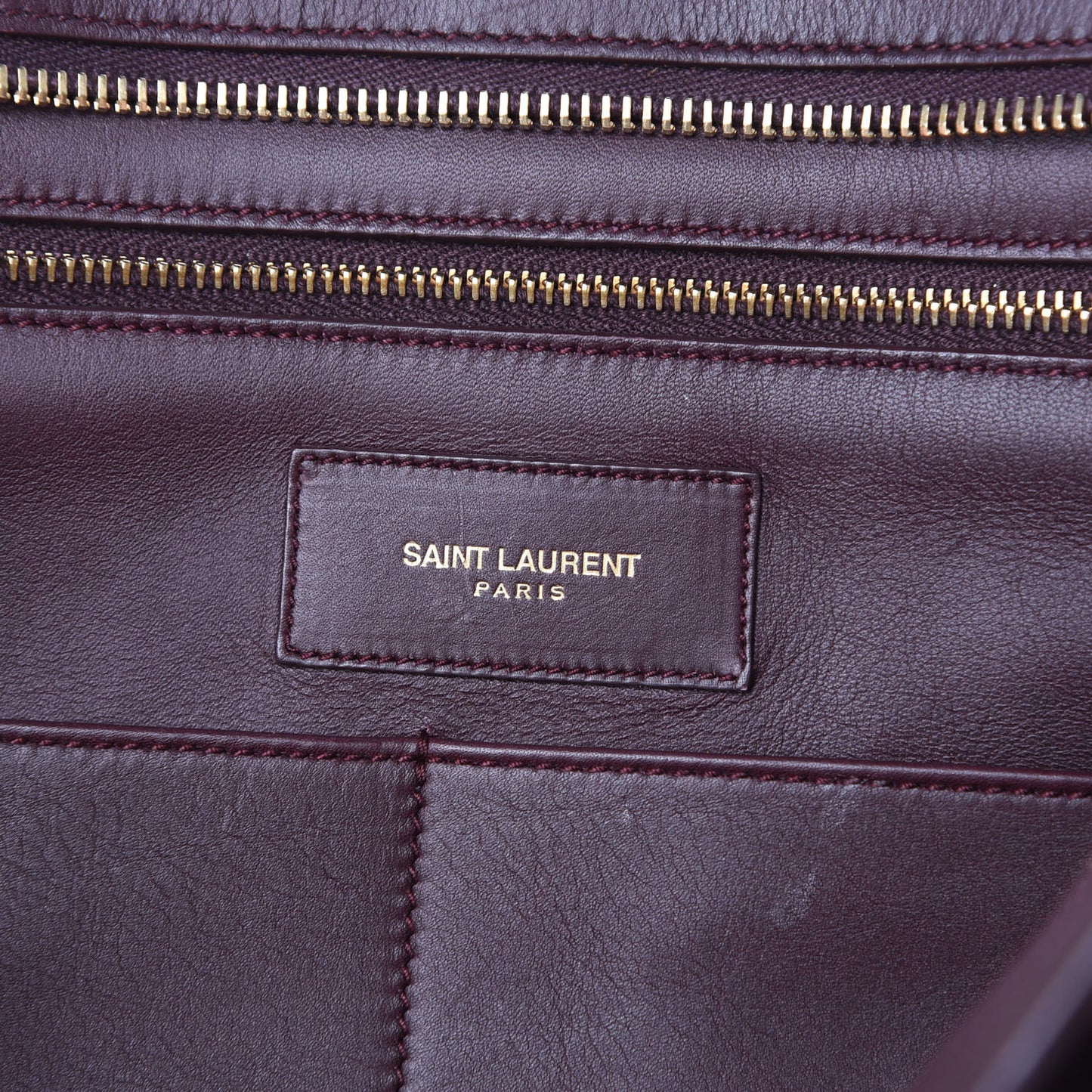 Calfskin Medium Classic Y Cabas Bordeaux