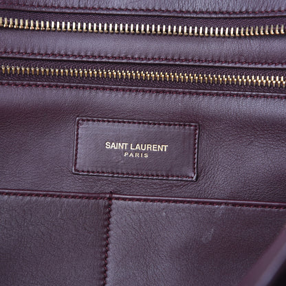 Saint Laurent Calfskin Medium Classic Y Cabas Bordeaux 6 of 17