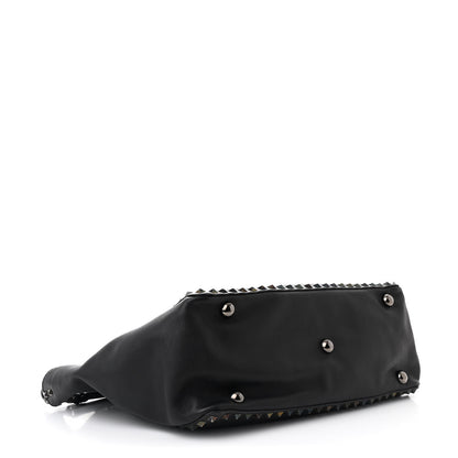 Valentino Garavani Vitello Medium Rockstud Tote Black 4 of 11
