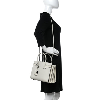 Saint Laurent Calfskin Baby Sac De Jour White 2 of 15