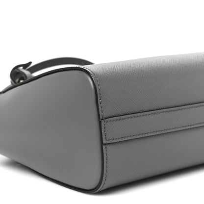 Prada Saffiano Soft Calfskin Zippered Tote Marmo 9 of 10