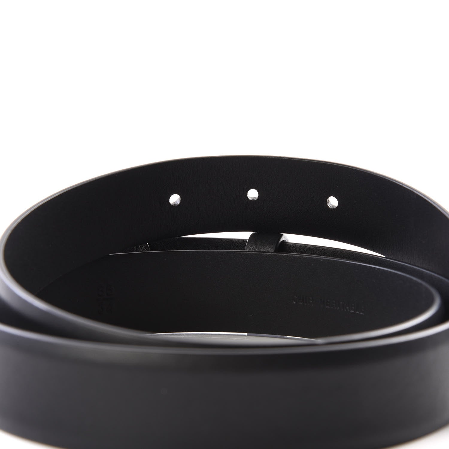 Chanel Calfskin CC Turn Lock Belt 85 34 Black 4 of 7