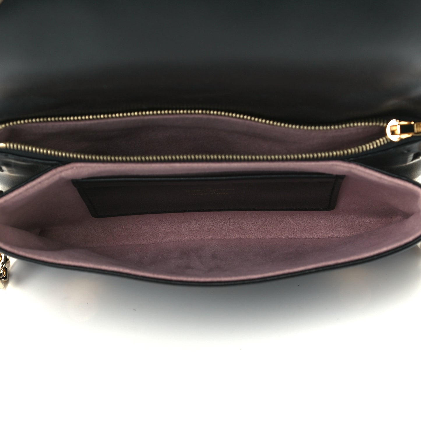 Lambskin Embossed Monogram Pochette Coussin Black