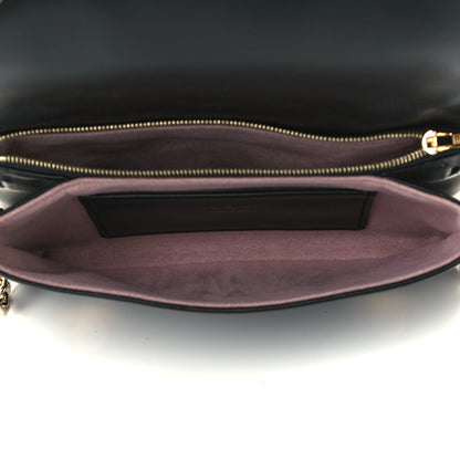 Louis Vuitton Lambskin Embossed Monogram Pochette Coussin Black 4 of 8