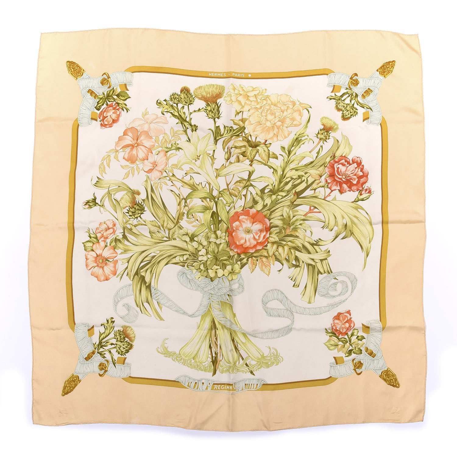 Hermes Silk Regina Scarf 90 1 of 3
