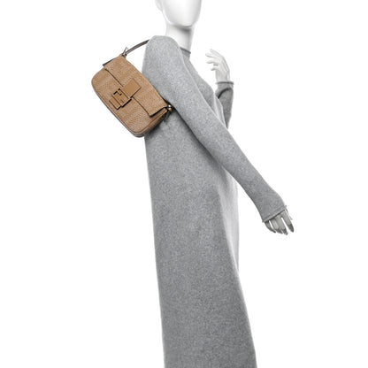 Fendi Calfskin Woven Baguette Cammelo Beige 2 of 10