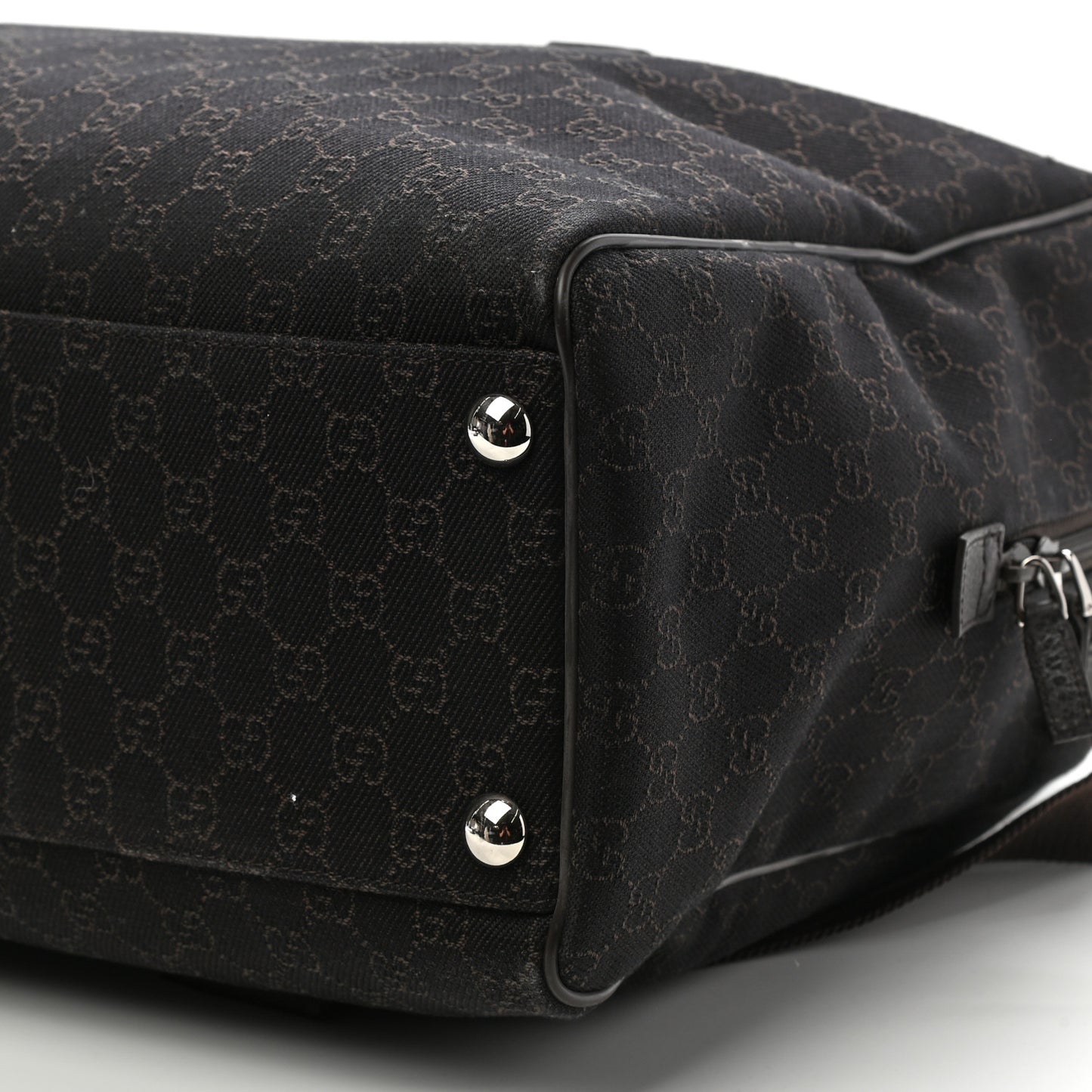 Nylon Monogram Large Carry On Duffle Dark Brown