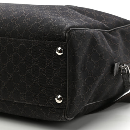 Gucci Nylon Monogram Large Carry On Duffle Dark Brown 9 of 10