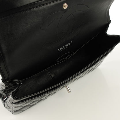 Chanel Patent Quilted Jumbo Double Flap Black 5 of 8