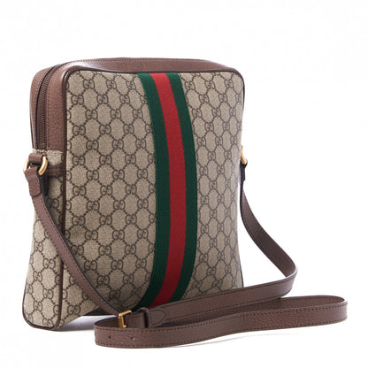 Gucci GG Supreme Monogram Web Medium Ophidia Messenger Bag Brown 2 of 8