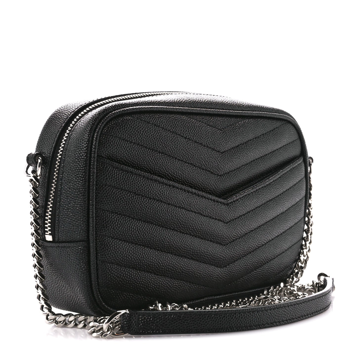 Grain De Poudre Matelasse Monogram Mini Lou Camera Bag Black