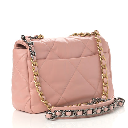 Chanel Goatskin Quilted Medium Chanel 19 Flap Light Pink 2 of 9
