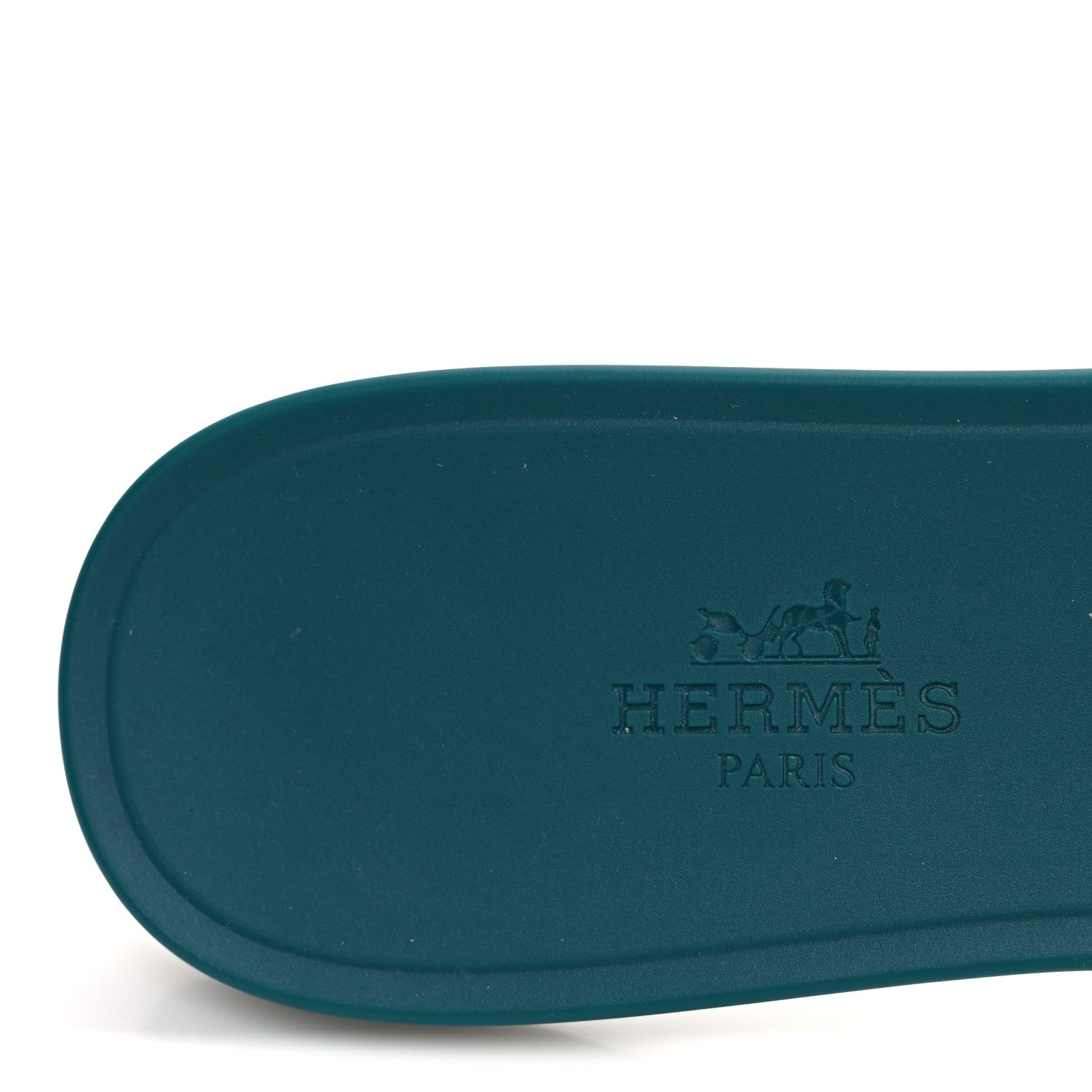 Hermes Rubber Chaine d'Ancre Rivage Sandals 38 Vert d'Ete 9 of 9