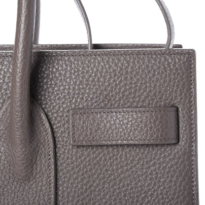 Saint Laurent Grained Calfskin Small Sac De Jour Fog 9 of 14