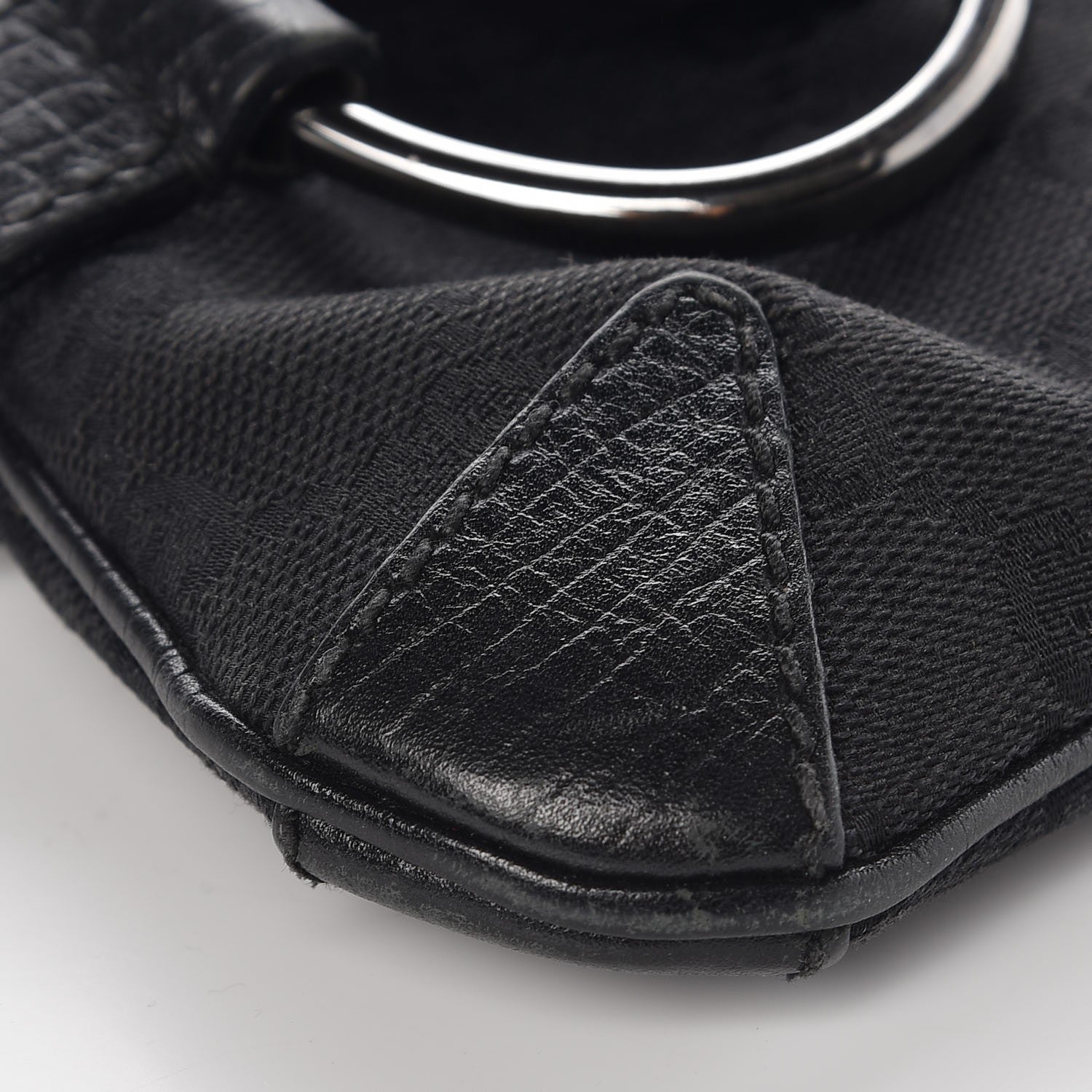 Gucci Monogram Horsebit Chain Clutch Black 10 of 13