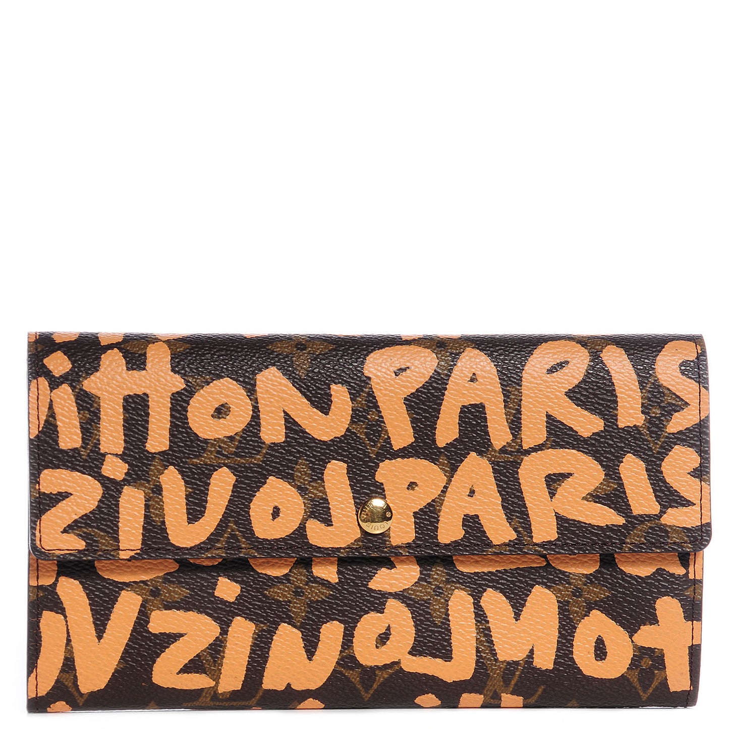 Monogram Graffiti Porte-Monnaie Wallet Peach