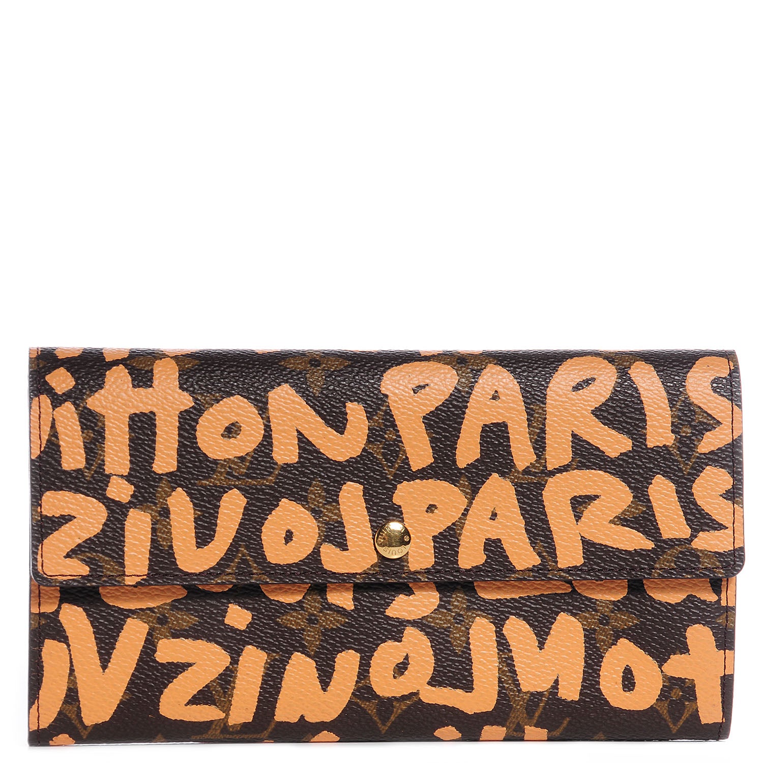 Louis Vuitton Monogram Graffiti Porte-Monnaie Wallet Peach 1 of 7