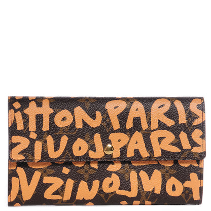 Louis Vuitton Monogram Graffiti Porte-Monnaie Wallet Peach 1 of 7