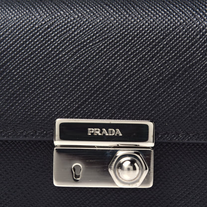 Prada Saffiano Lux Sound Crossbody Bag Black 10 of 10