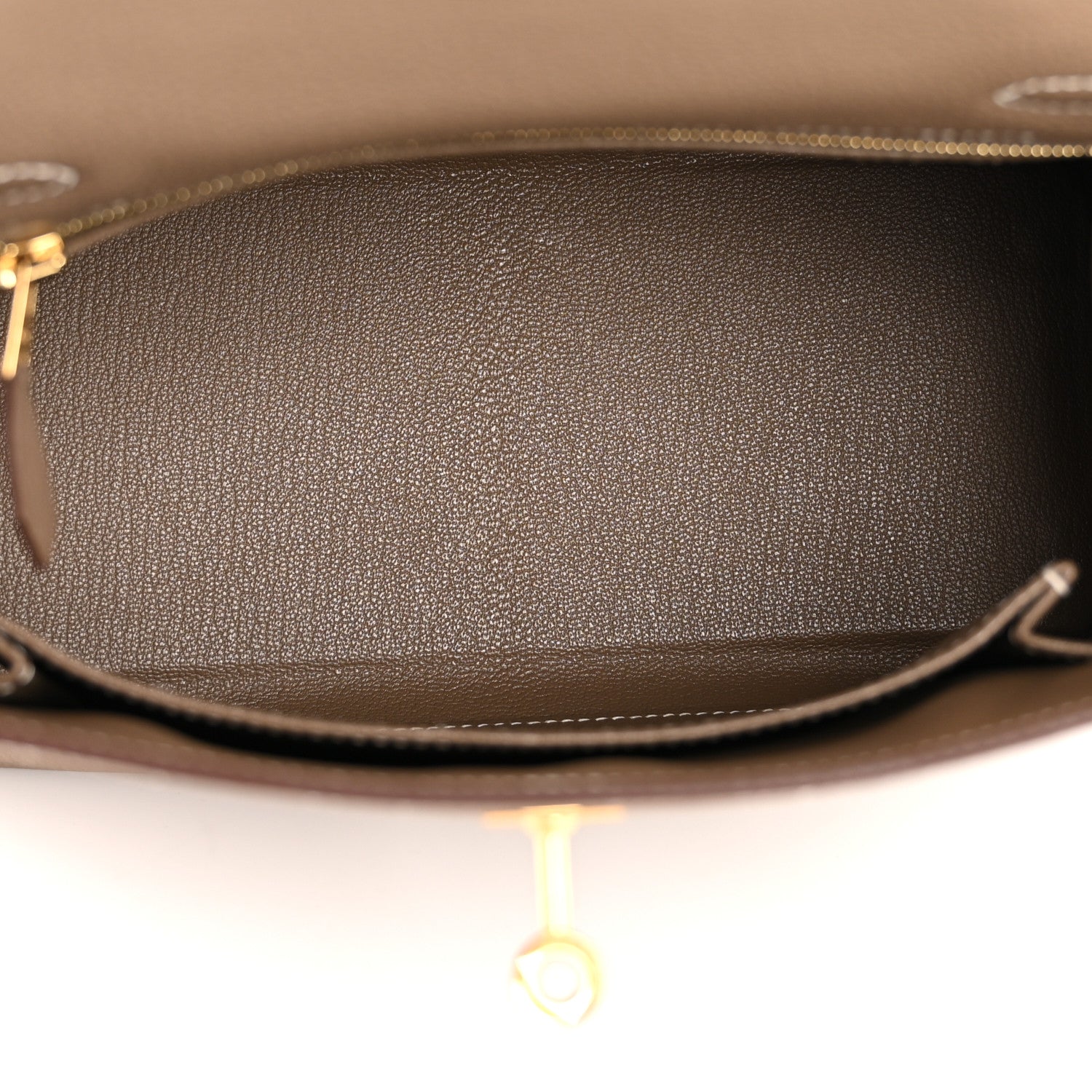 Hermes Togo Kelly Retourne 25 Etoupe 5 of 11