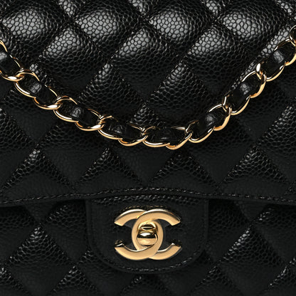 Chanel Caviar Quilted Medium Double Flap Black 8 of 11