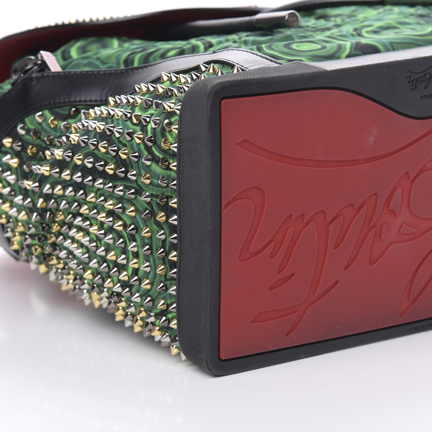 Fabric Malachite Spiked Explorafunk Backpack Green