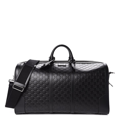 Gucci Guccissima Signature Large Duffle Black 1 of 10