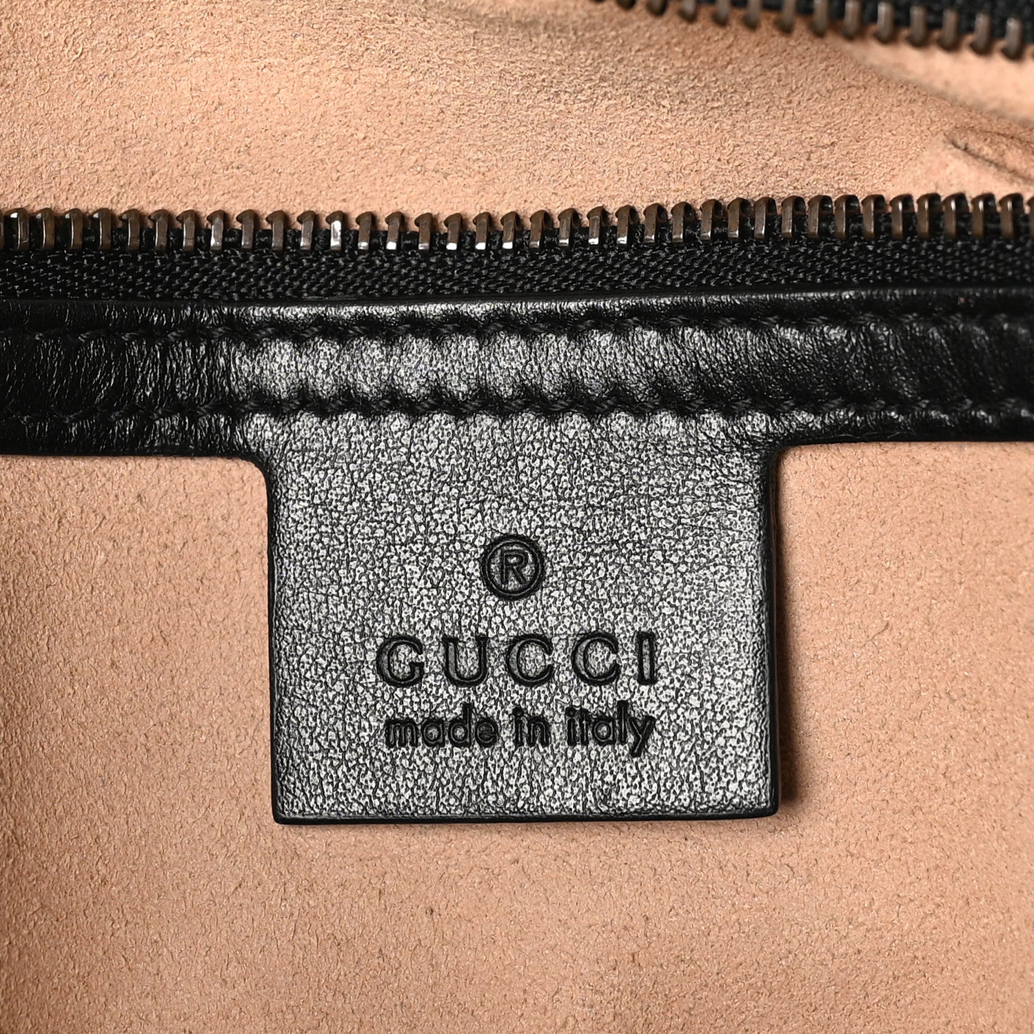 Gucci Calfskin Matelasse Small GG Marmont Shoulder Bag Black 6 of 10