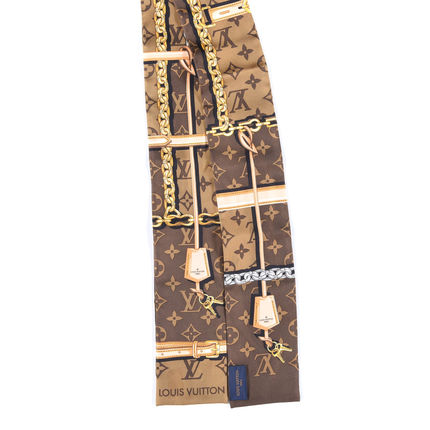 Louis Vuitton Silk Monogram Confidential Bandeau Brown 2 of 3