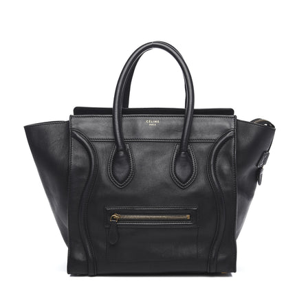 Celine Smooth Calfskin Mini Luggage Black 1 of 12