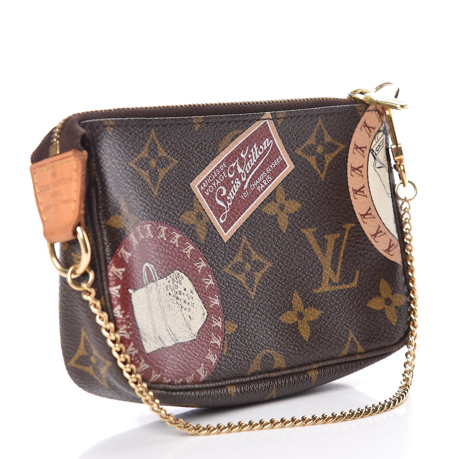Louis Vuitton Monogram Stamp Mini Pochette Accessories 3 of 9