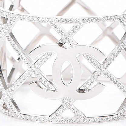 Chanel Crystal CC Cuff Silver 4 of 7