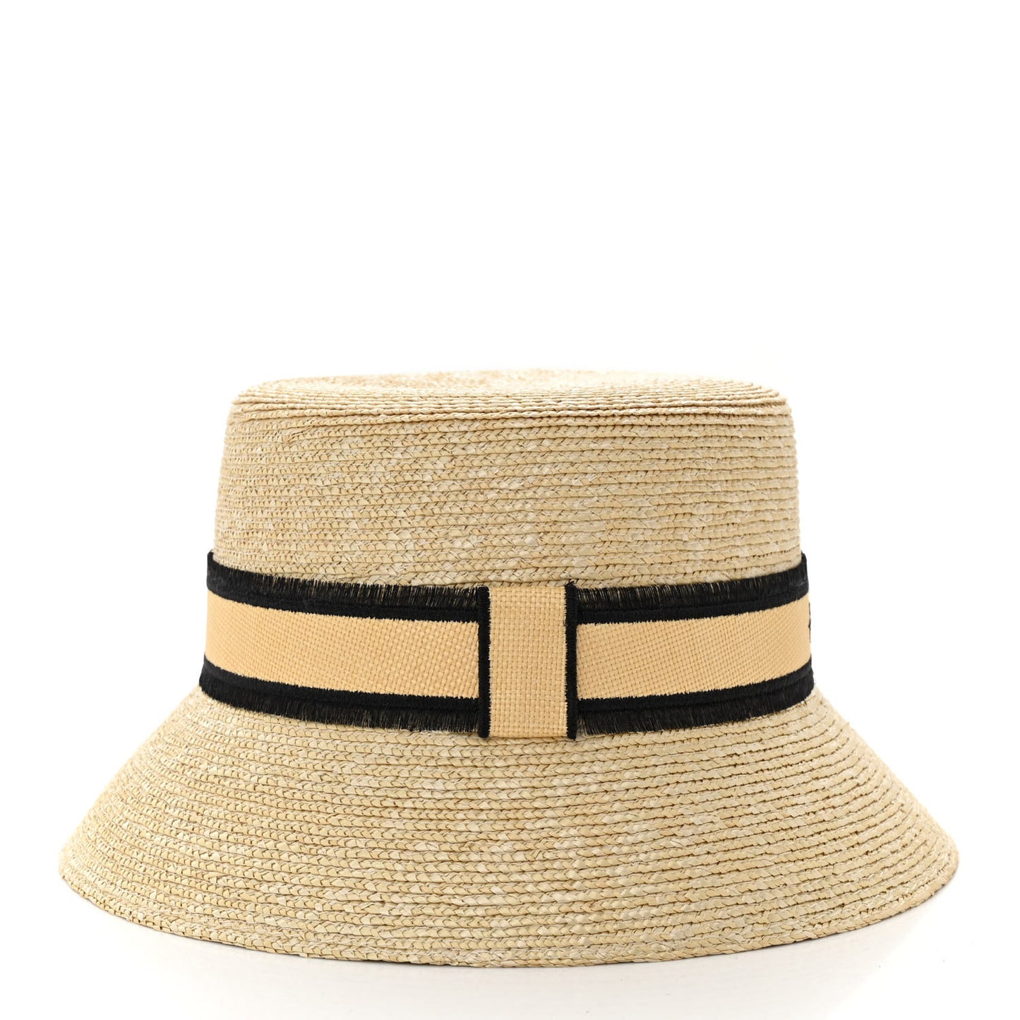 LV Straw Bucket Hat M Natural