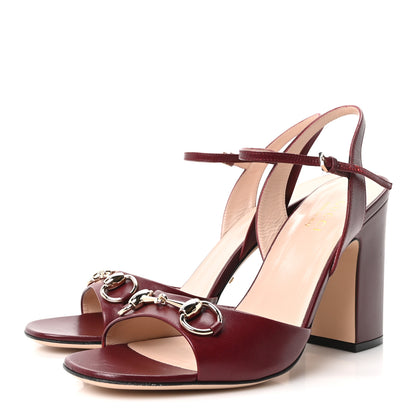 Gucci Malaga Kid Horsebit Cross Strap 95mm Sandals 40 Rossa Ancora 4 of 9
