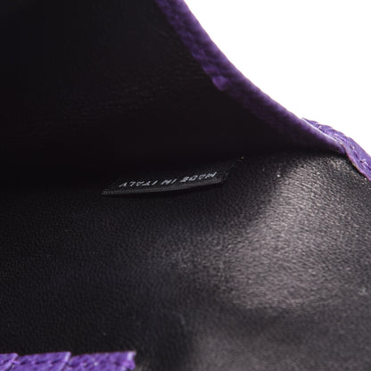 Prada Saffiano Lux Flap Clutch Viola 9 of 14