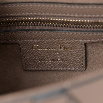 Christian Dior Grained Calfskin Saddle Bag Warm Taupe 7 of 14