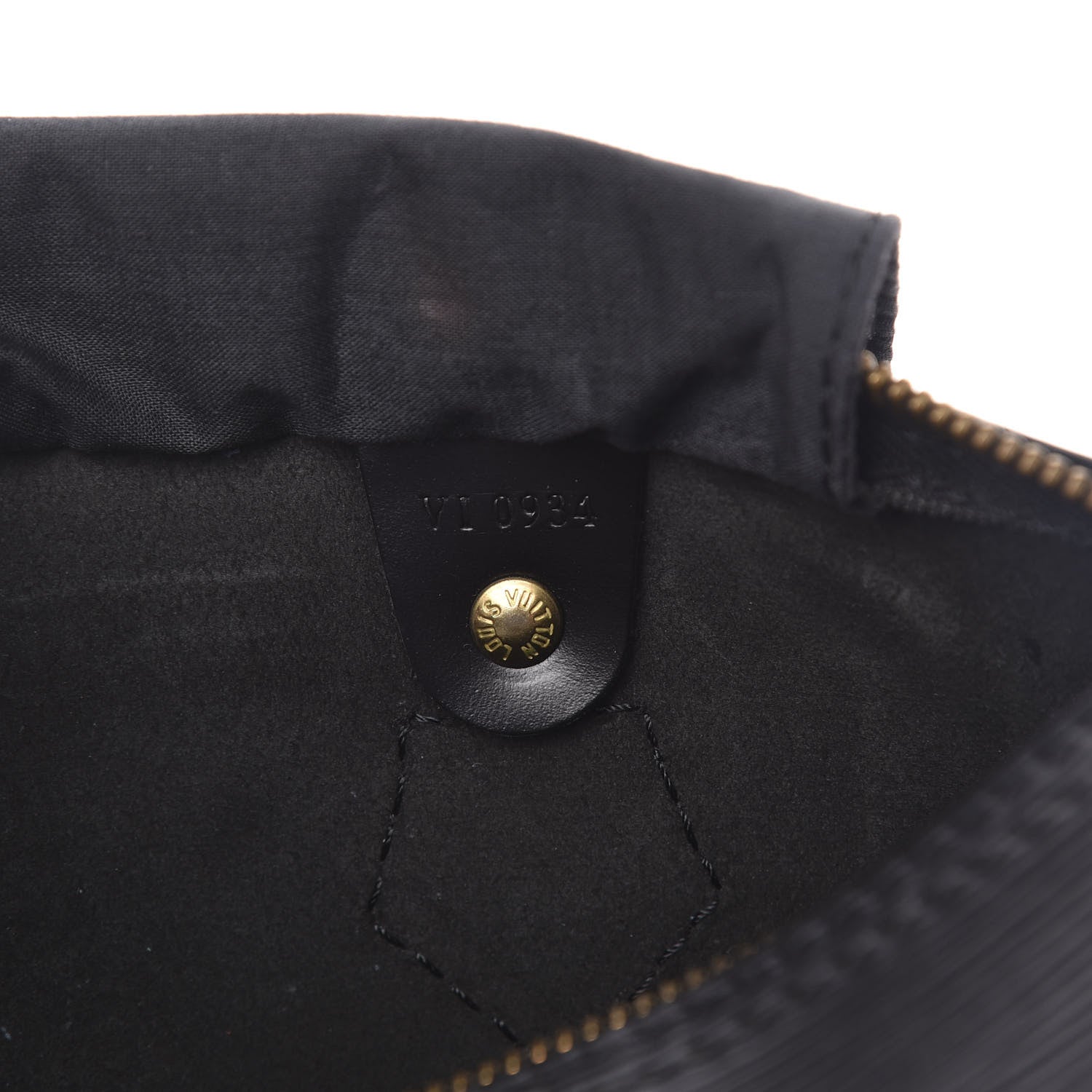 Louis Vuitton Epi Speedy 25 Black 7 of 14