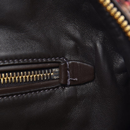 Prada Tessuto Tweed Vitello Bowling Bag Lacca Knicker 9 of 17