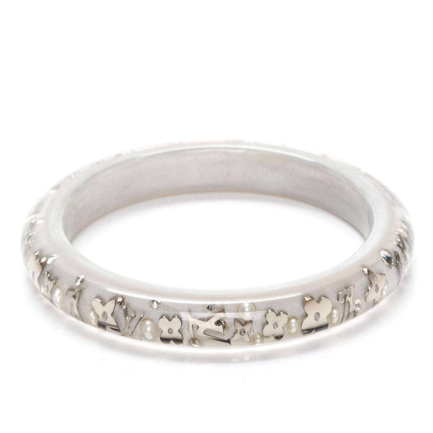 Resin Swarovski Medium Inclusion Bracelet PM Grey