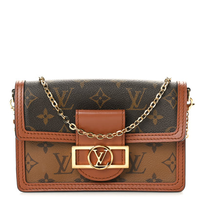 Louis Vuitton Reverse Monogram Dauphine Chain Wallet 1 of 9